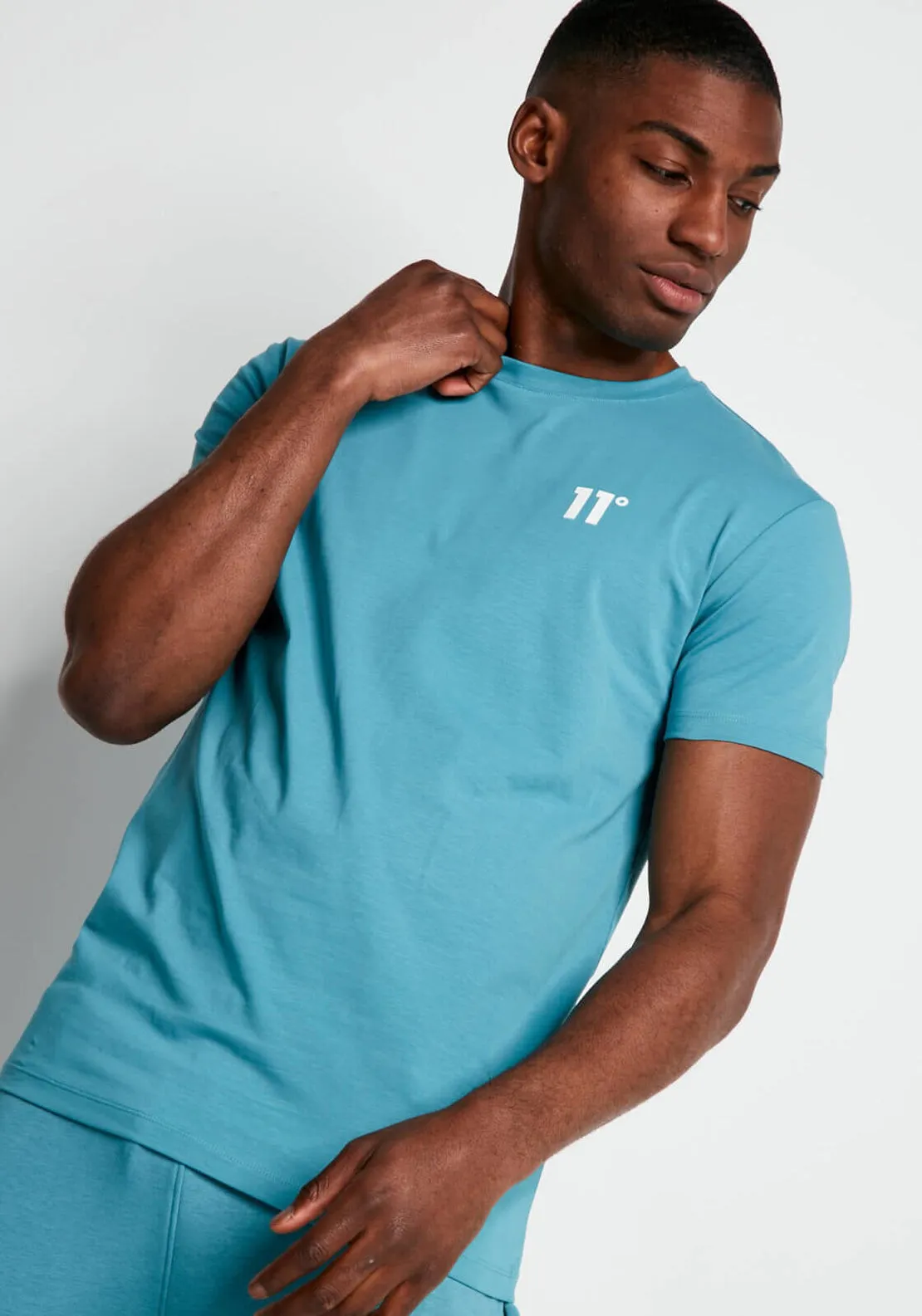 11 Degrees Core Muscle Fit T-Shirt, Washed Teal