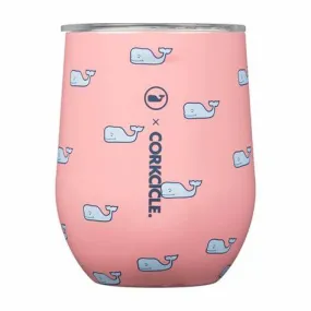 12oz Stemless in Vineyard Vines Whales Repeat Corkcicle