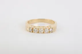 14k Yellow Gold 0.45tcw Diamond Ring Size 6.25 (3.69g.)