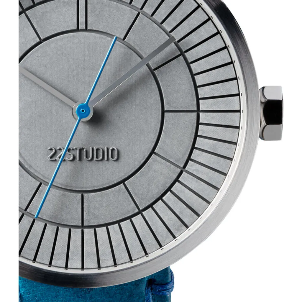 22STUDIO Concrete Sector Watch 40 mm Quartz