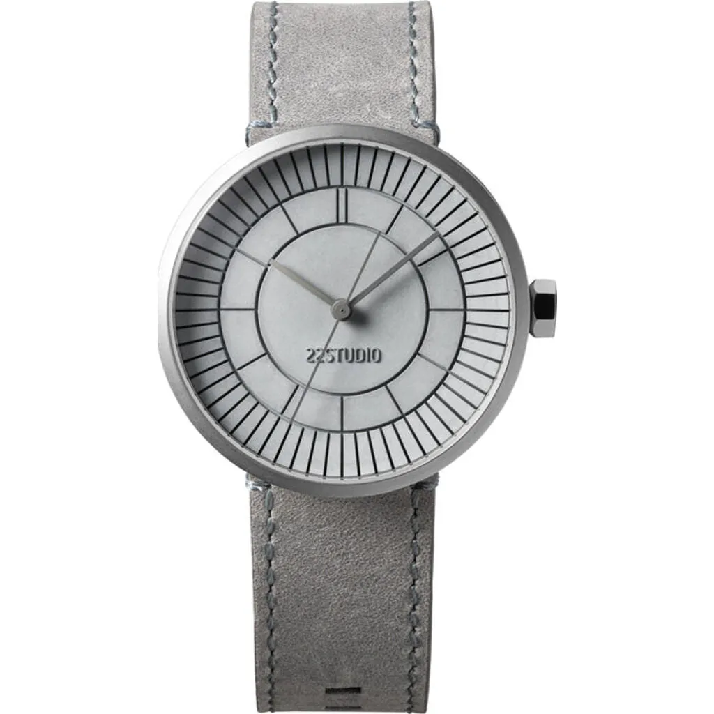 22STUDIO Concrete Sector Watch 40 mm Quartz