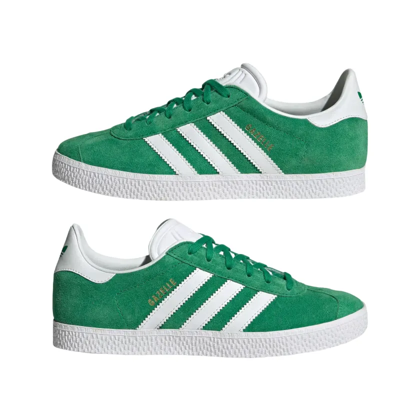 Adidas Originals Gazelle IE5612 green white boys' sneakers shoe