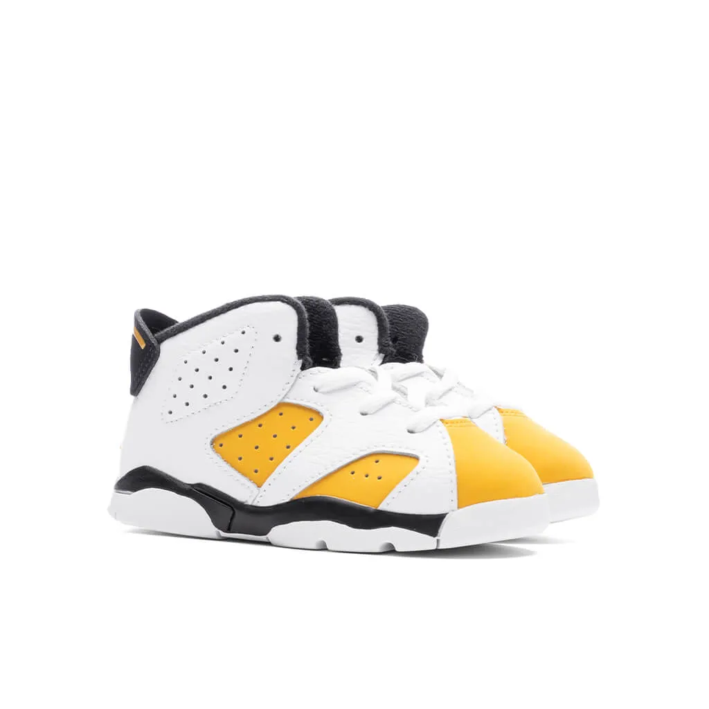 Air Jordan 6 Retro (TD) - White/Yellow Ochre/Black