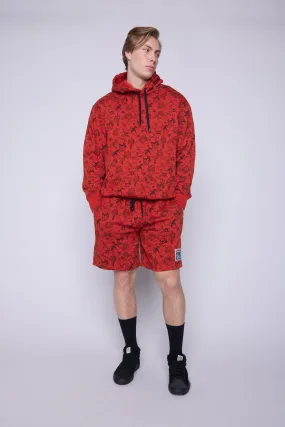 Aop Tattoo Hoodie - Red