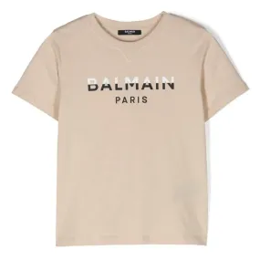 Beige Logo T-Shirt