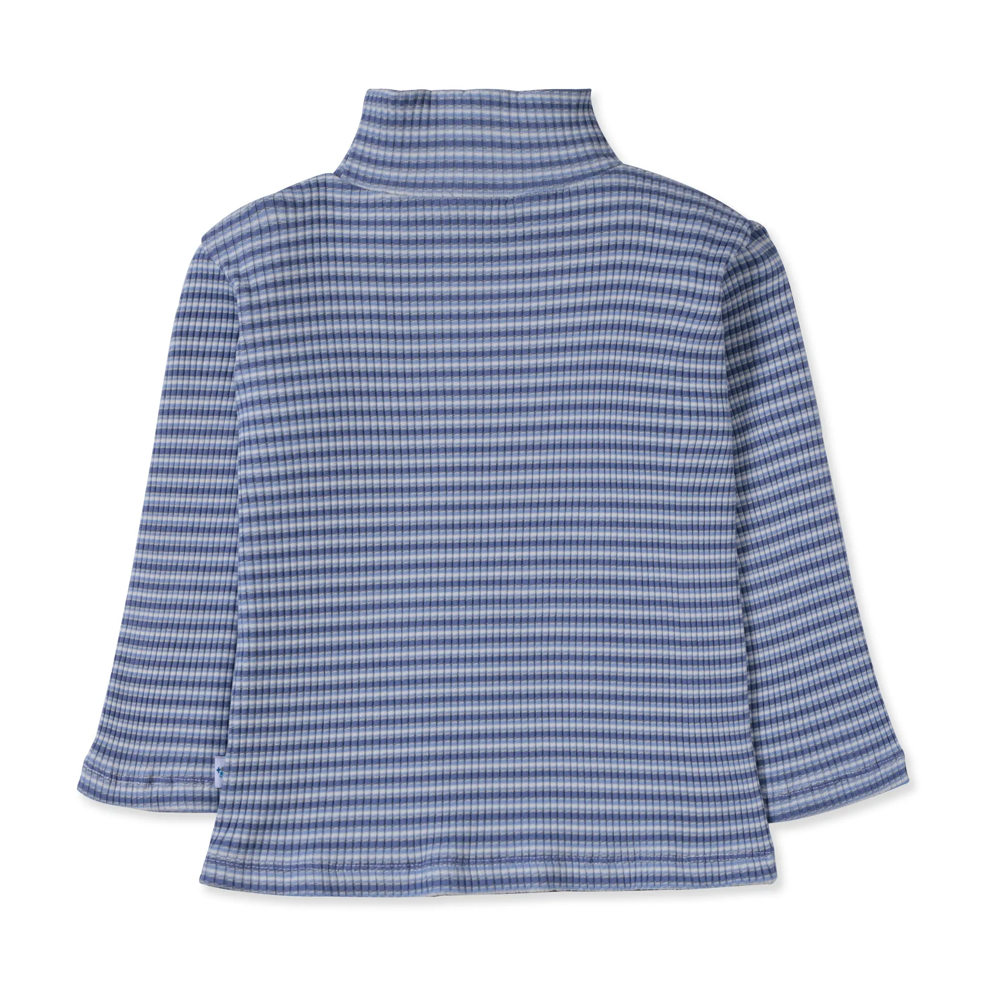 Blue striped High Neck