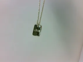 Brass YGP 18 Cable Chain with Love Dog Tag