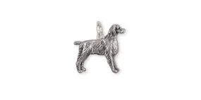 Brittany Dog Charm Handmade Sterling Silver Dog Jewelry BR7-C