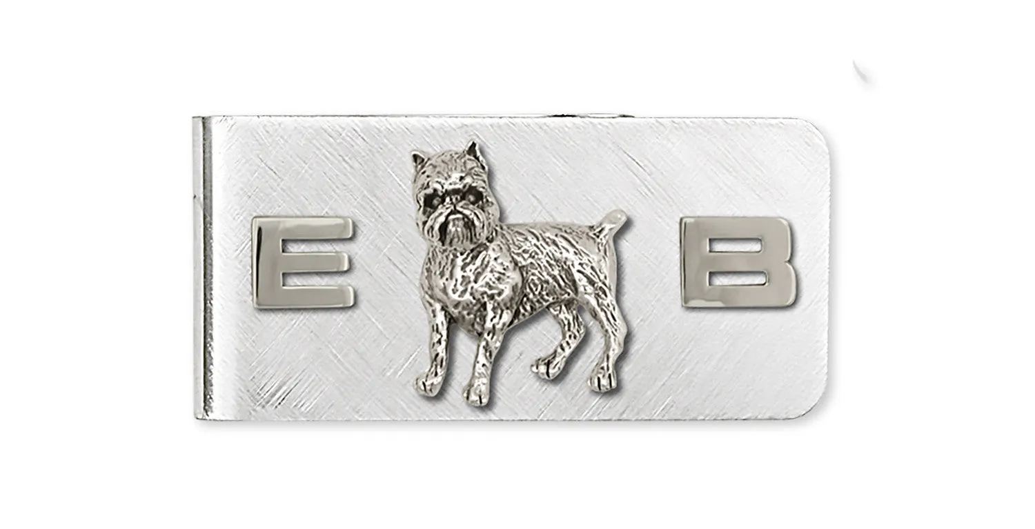 Brussels Griffon Money Clip Handmade Sterling Silver Dog Jewelry GF9-MC