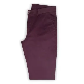 Burgundy Chino Trouser