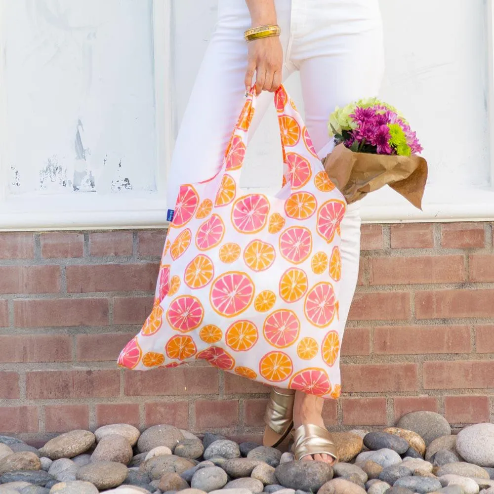 Citrus Red Blu Bag Reusable Shopping Bags - Machine Washable