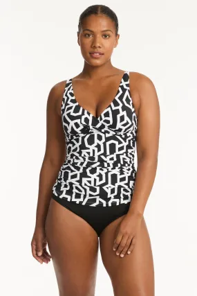 Deco Cross Front Tankini