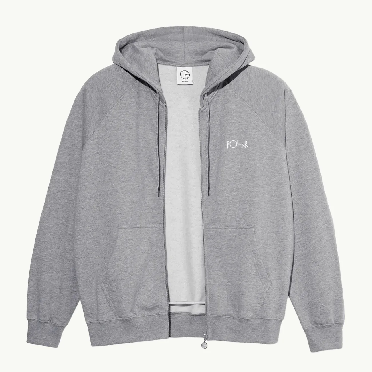 Default Zip Hoodie - Heather Grey