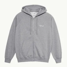 Default Zip Hoodie - Heather Grey