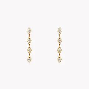 Diamond Chain Link Earrings