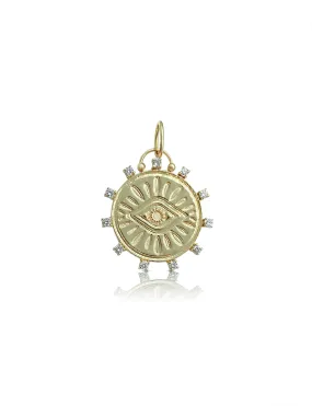 Diamond Protective Eye Pendant