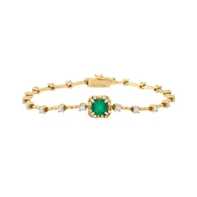 Diamond Water Emerald Bracelet