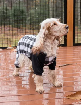 Dog Black & White Plaid Pajamas