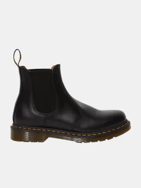 Dr Martens 2976 Chelsea Boot - Black Smooth / Yellow Stitch