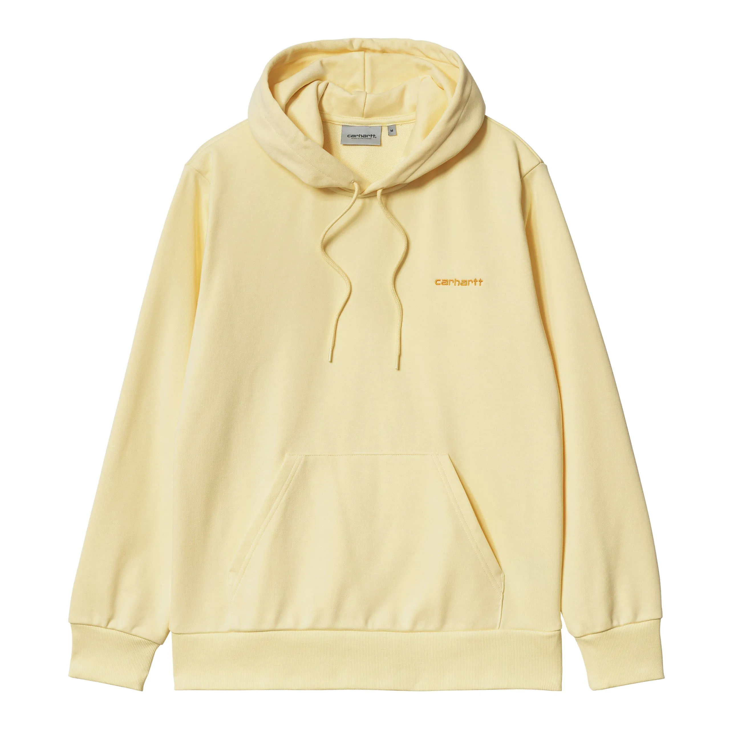 Felpa Carhartt WIP  Hooded Script Embroidery Giallo