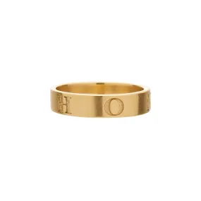 Gabriella Kiss 18k Band Ring Inscribed with HONOR