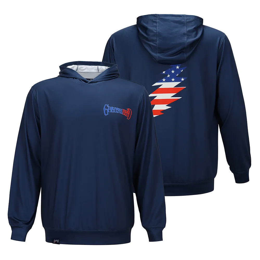 Grateful Dead | UPF 50 Hoodie | Sun and Swim US Blues Bolt Hoodie