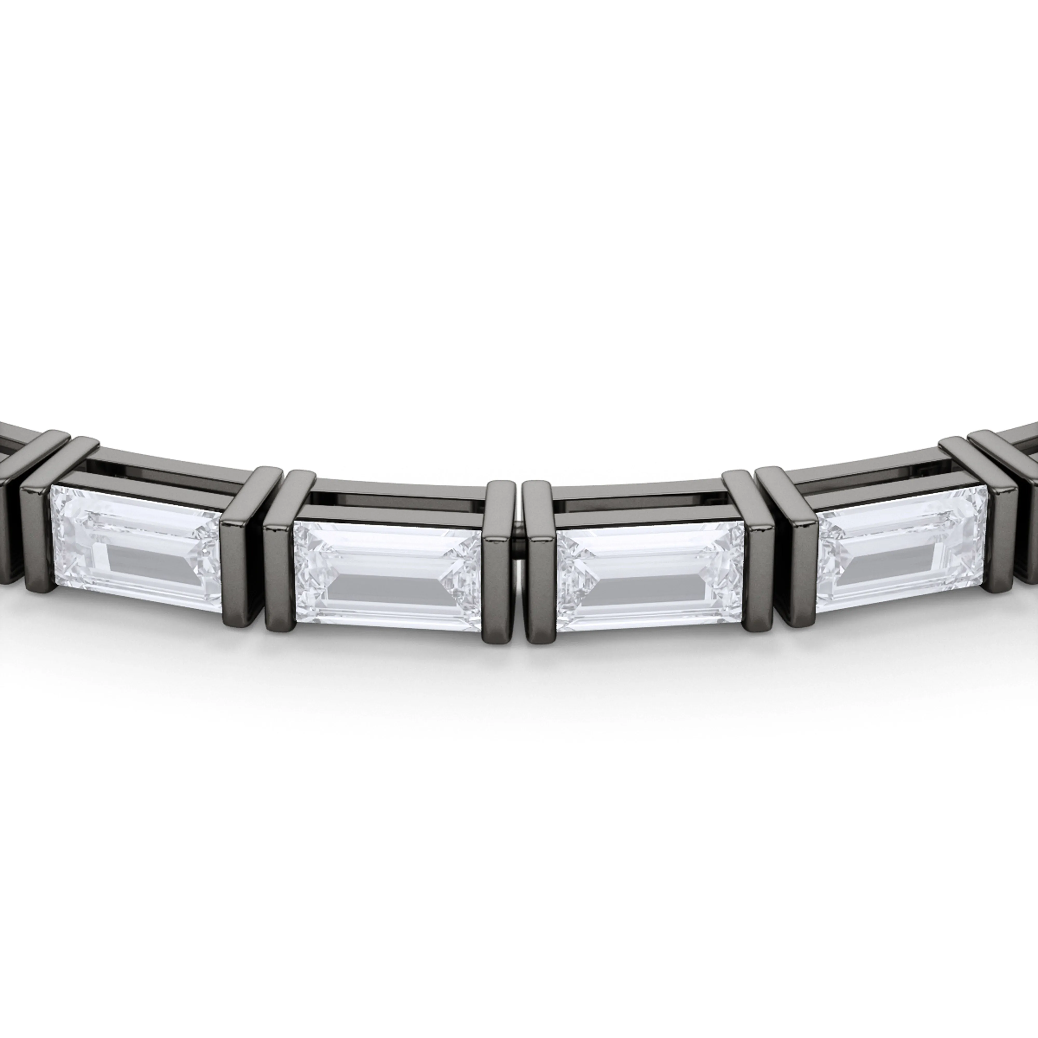 Horizontal Baguette Diamond Bracelet