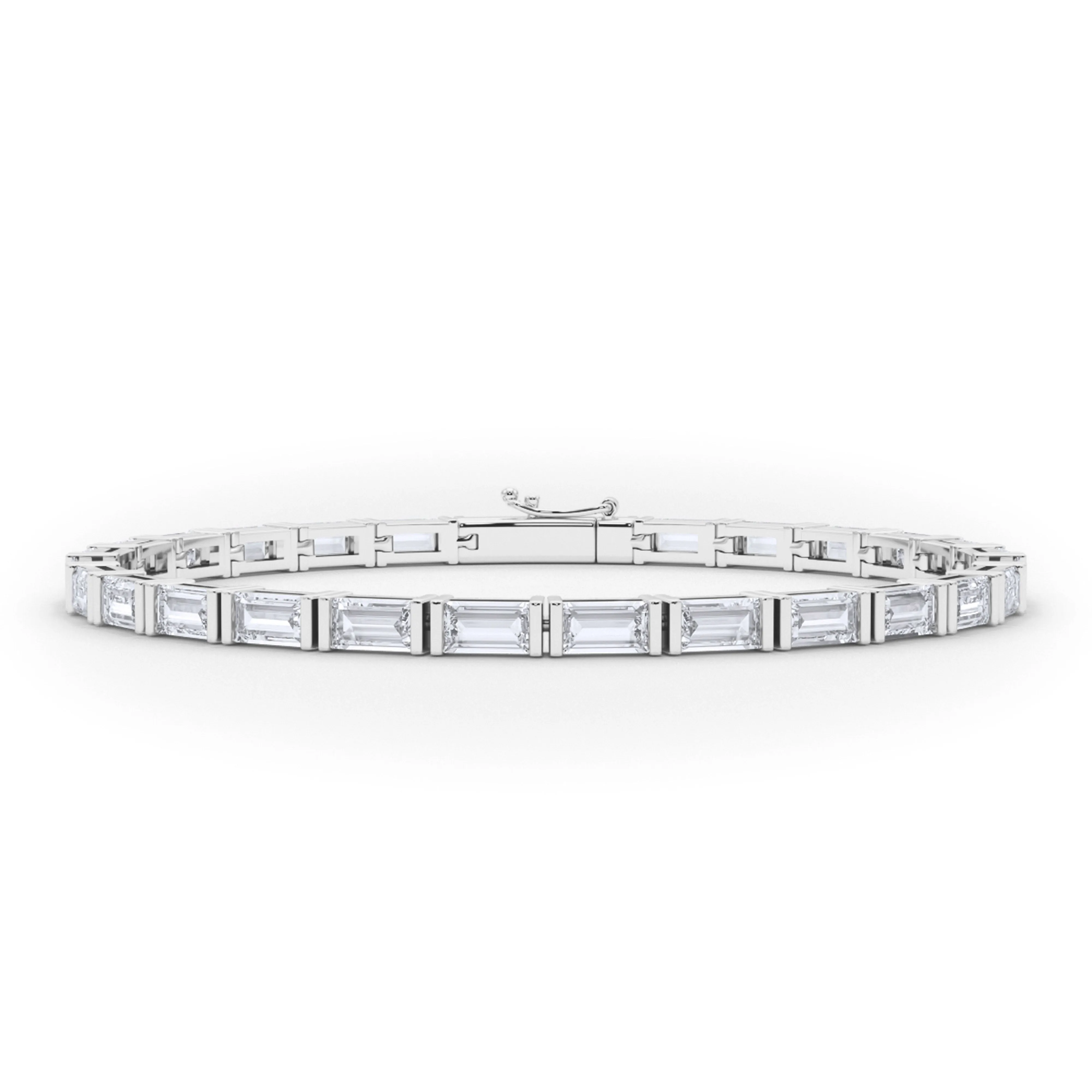 Horizontal Baguette Diamond Bracelet