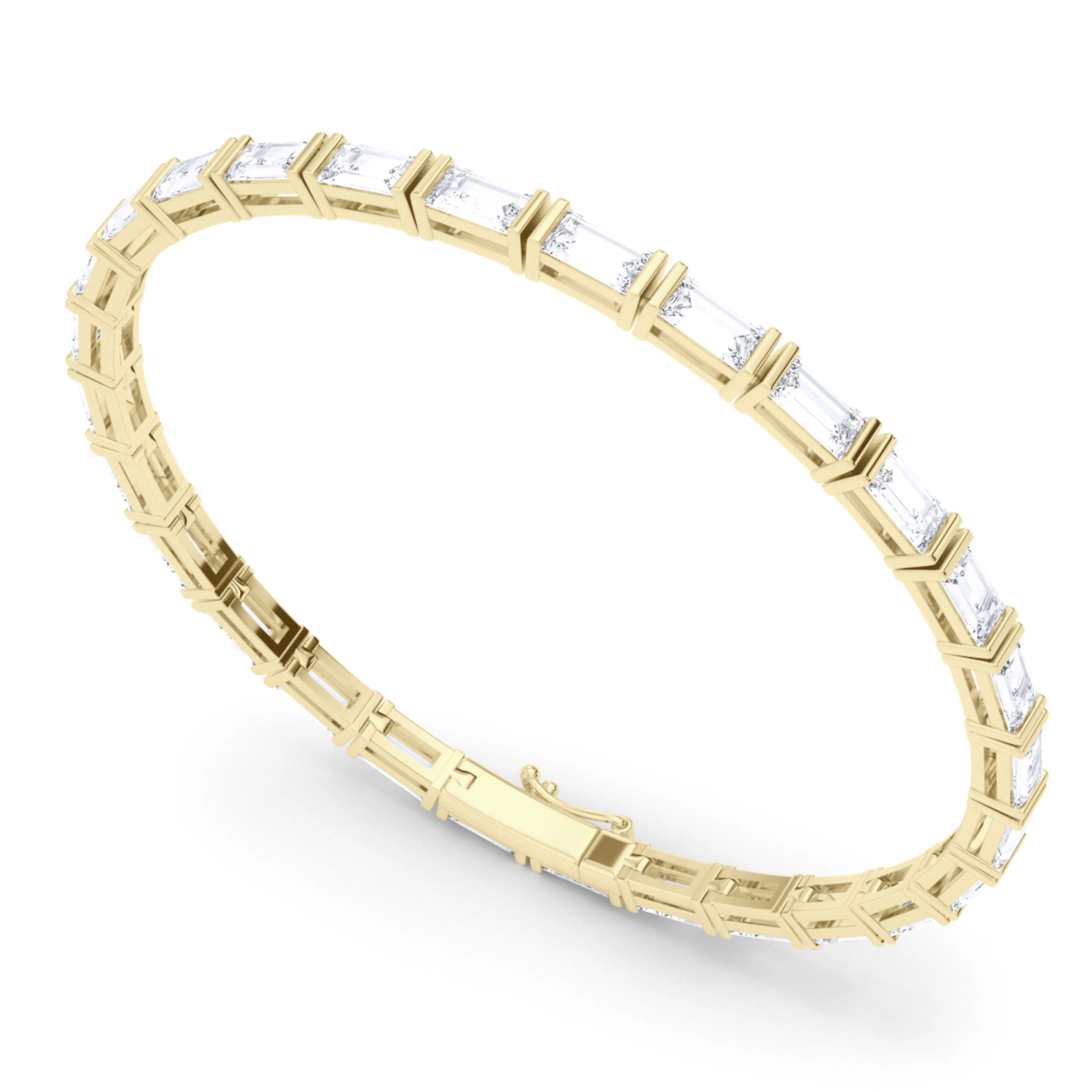 Horizontal Baguette Diamond Bracelet