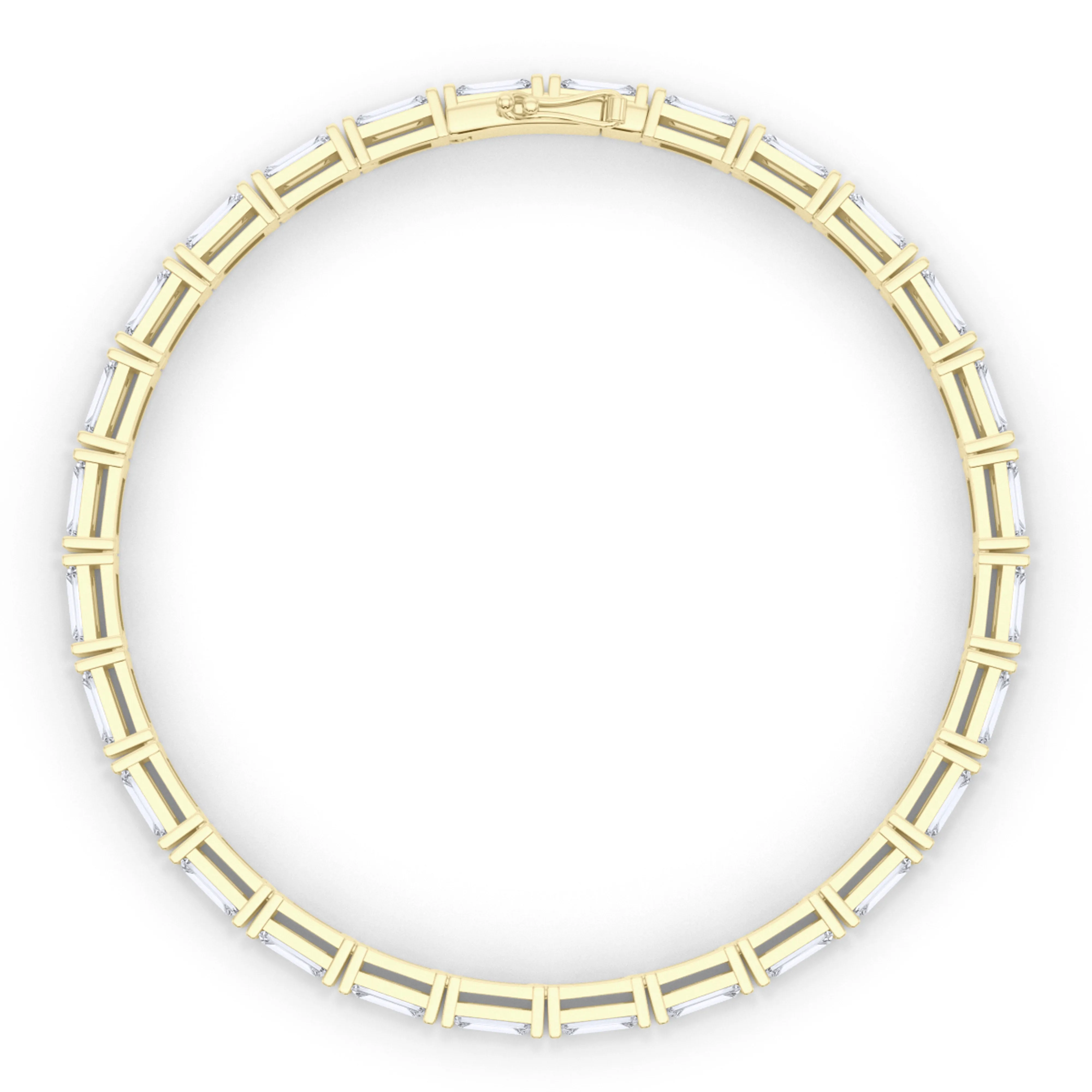 Horizontal Baguette Diamond Bracelet