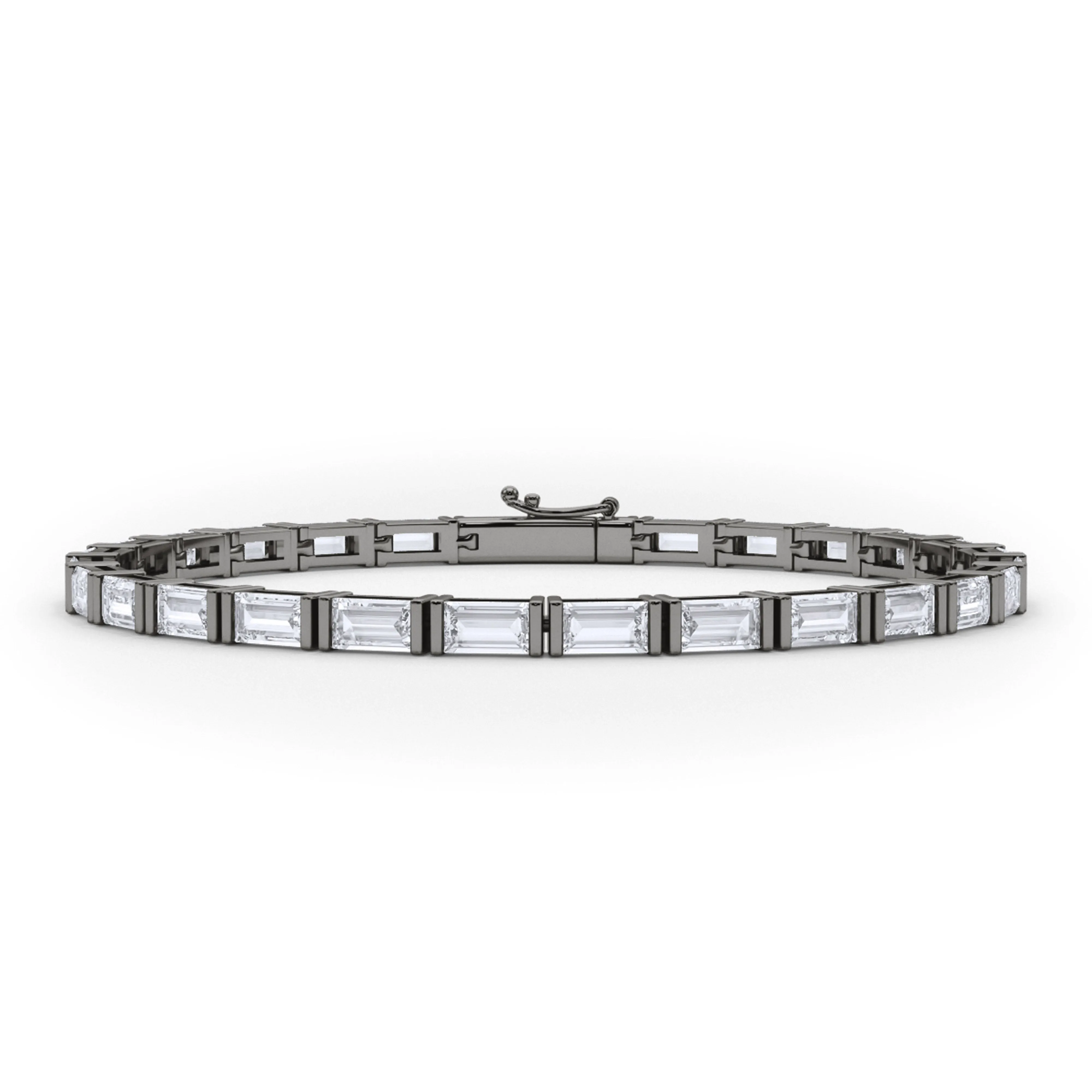 Horizontal Baguette Diamond Bracelet