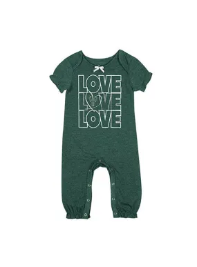 Infant Girls Rock Star Ruffle Milwaukee Bucks Onesie