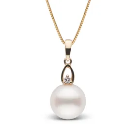 Juliet Collection White Freshadama Pearl and Diamond Pendant