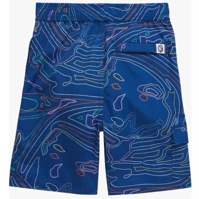 Kids Billionaire Boys Club BB Topograph Short (Mazarine Blue) 833-3100