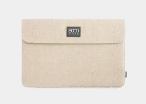 Laptop case in Beige hemp