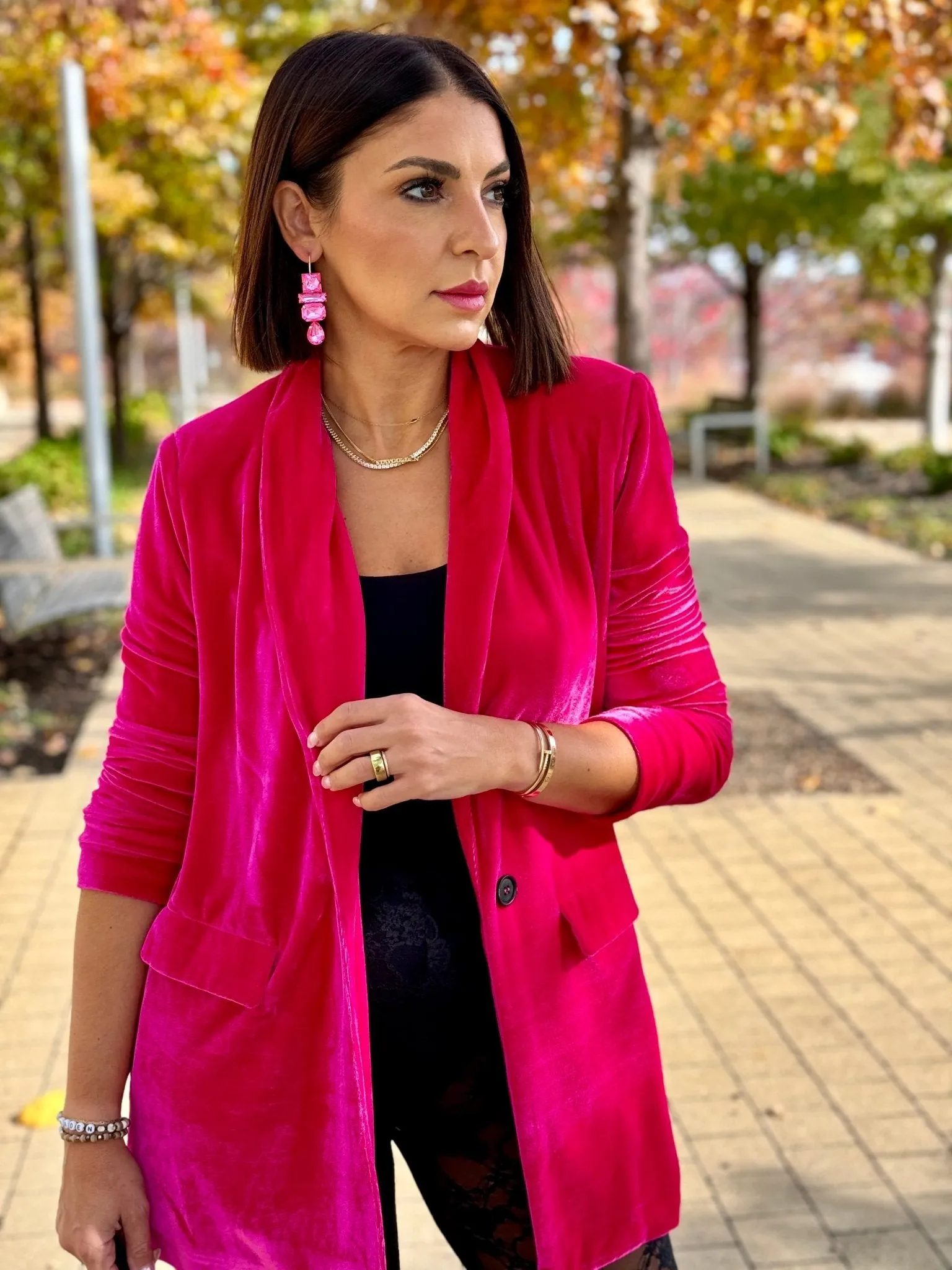 Melanie Velvet Blazer