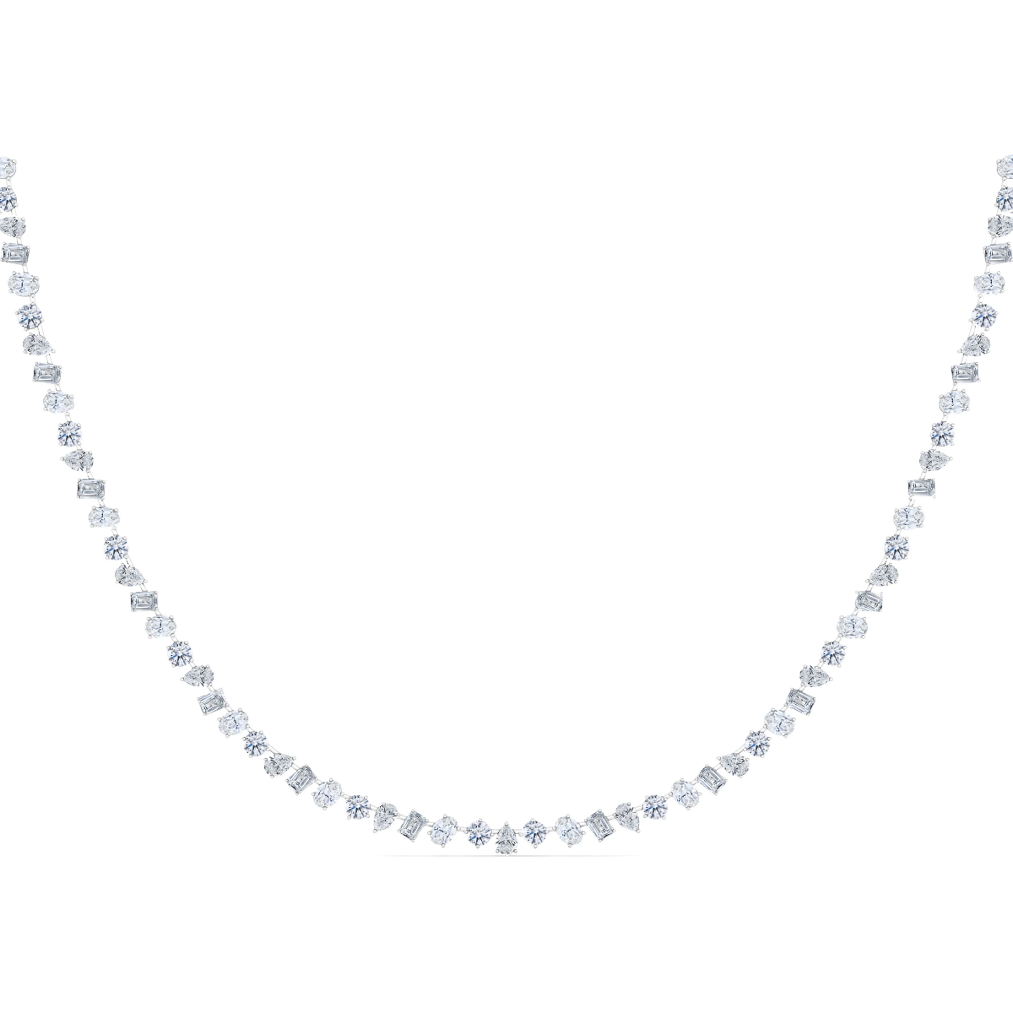 Mixed Shape Diamond Necklace