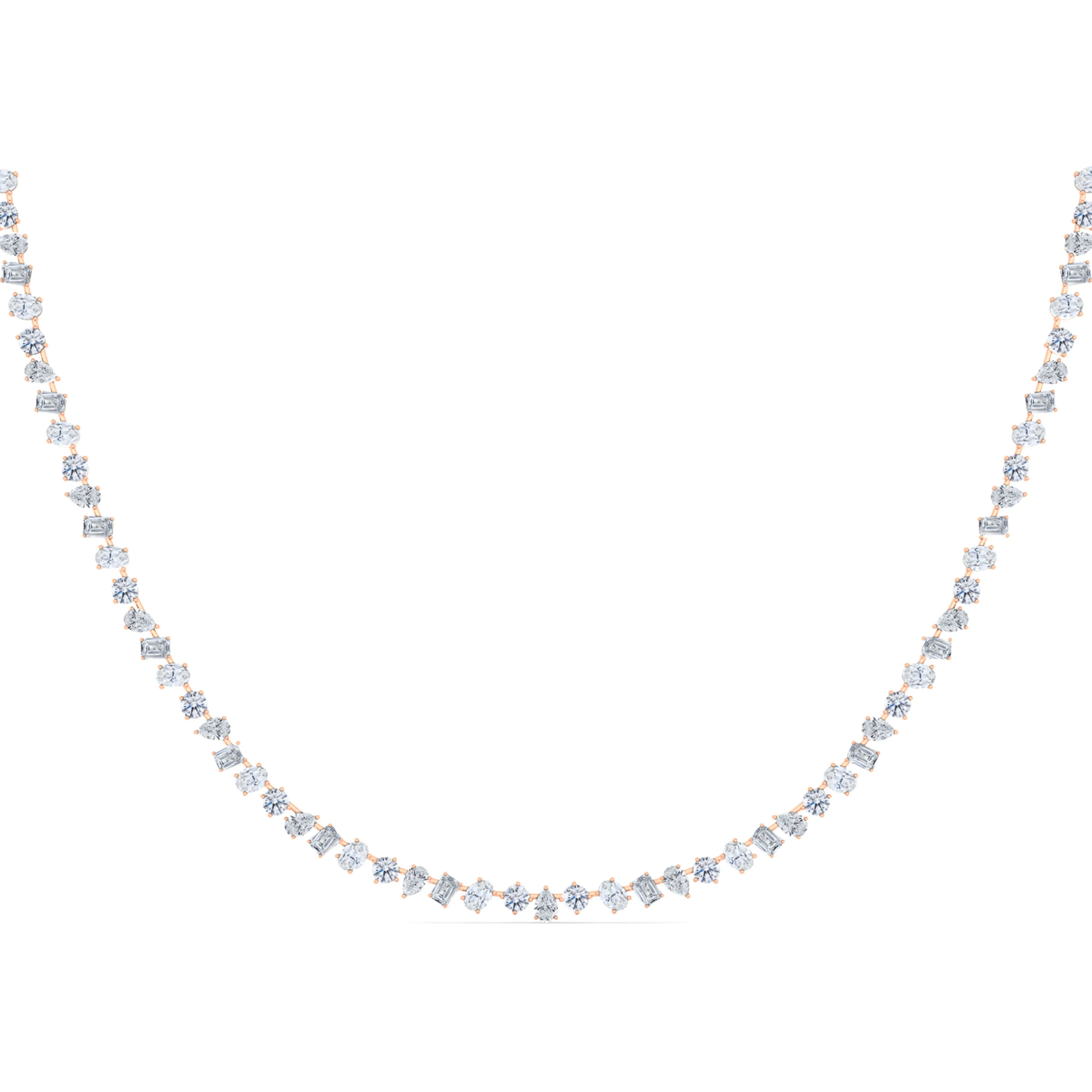 Mixed Shape Diamond Necklace