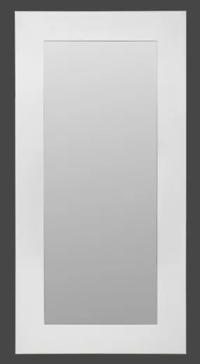 Modern Full Length White Lacquered Mirror