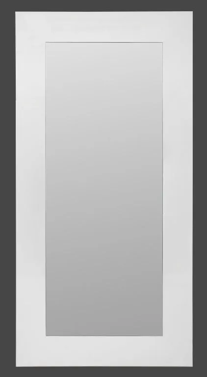 Modern Full Length White Lacquered Mirror