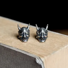 Noh Hannya Mask Ear Studs