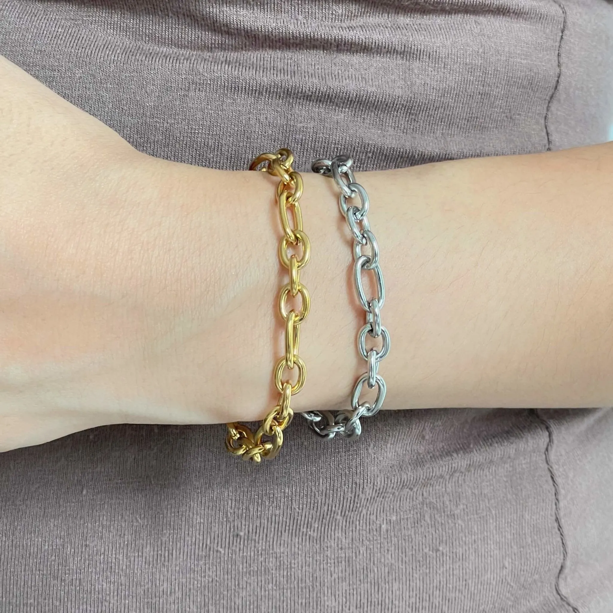 Oval Cable Chain Bracelet