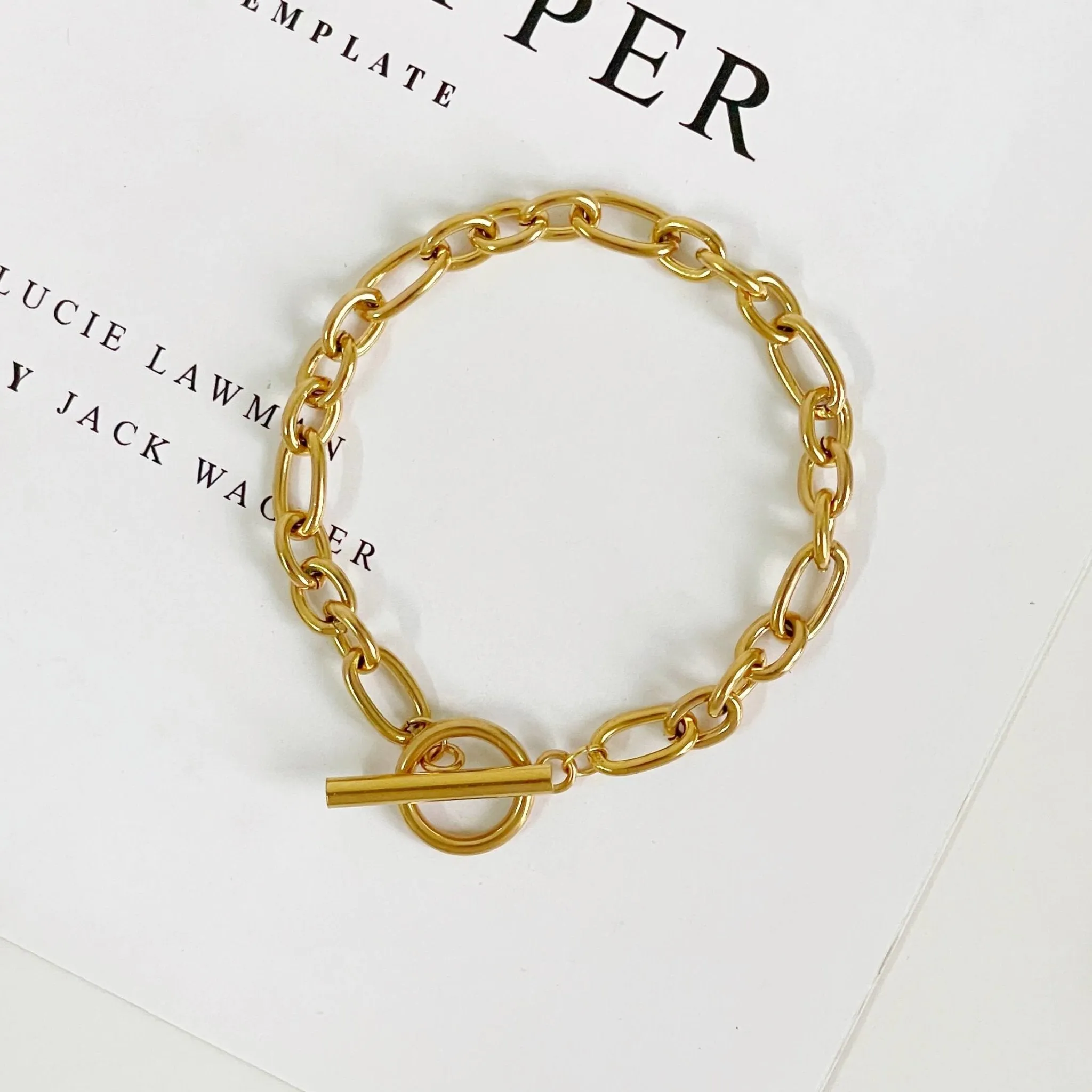 Oval Cable Chain Bracelet