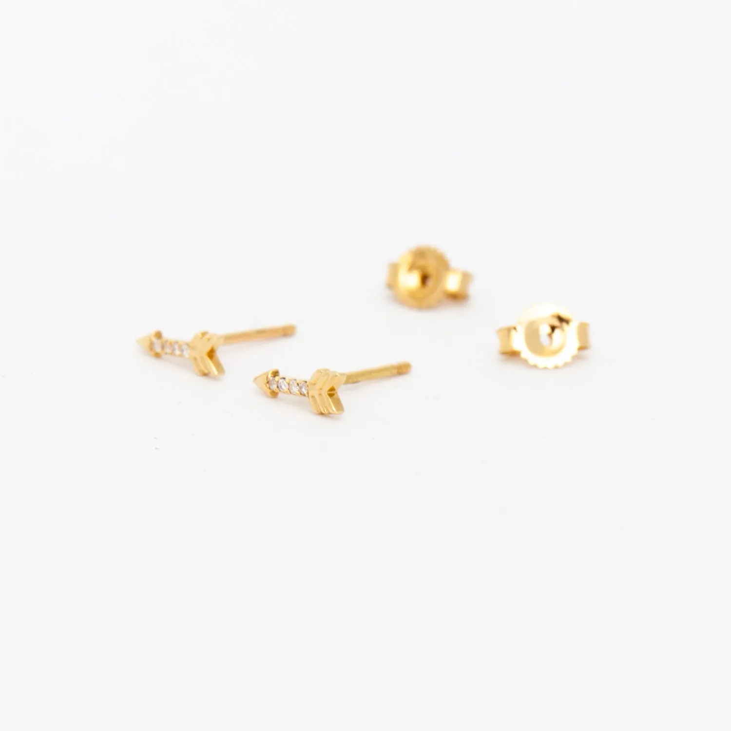 Pavé Arrow Studs