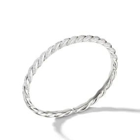 Pavéflex Bracelet in 18K White Gold with Diamonds, 5mm