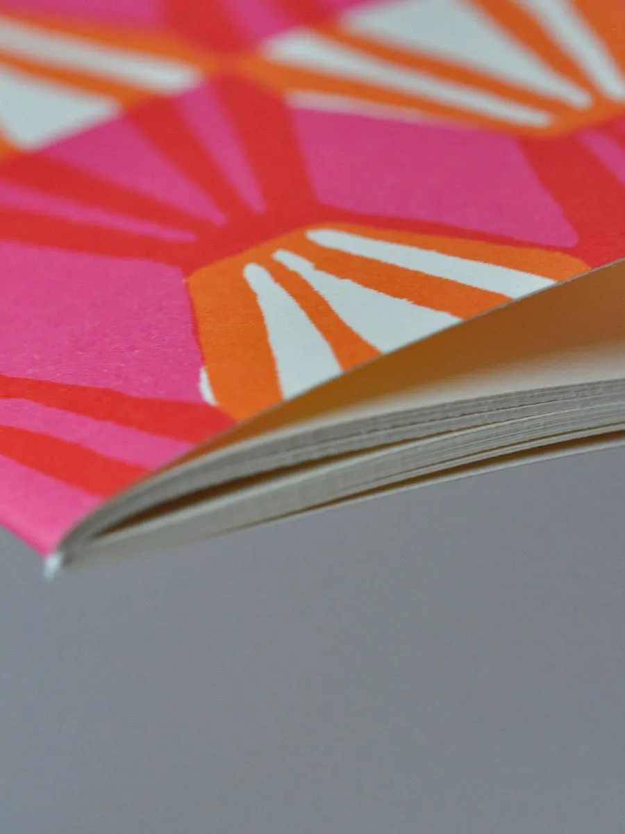 Pink & Orange Threadwork Exercise Book