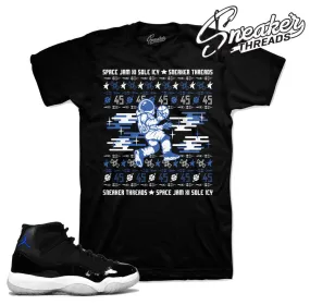 Retro 11 Space Jam Moon Dunk Shirt