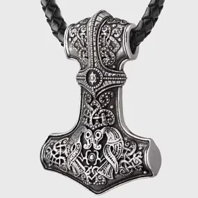 Silver Norse Mjolnir