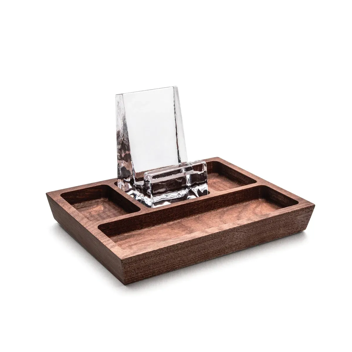 Simon Pearce Woodbury Phone Holder Caddy