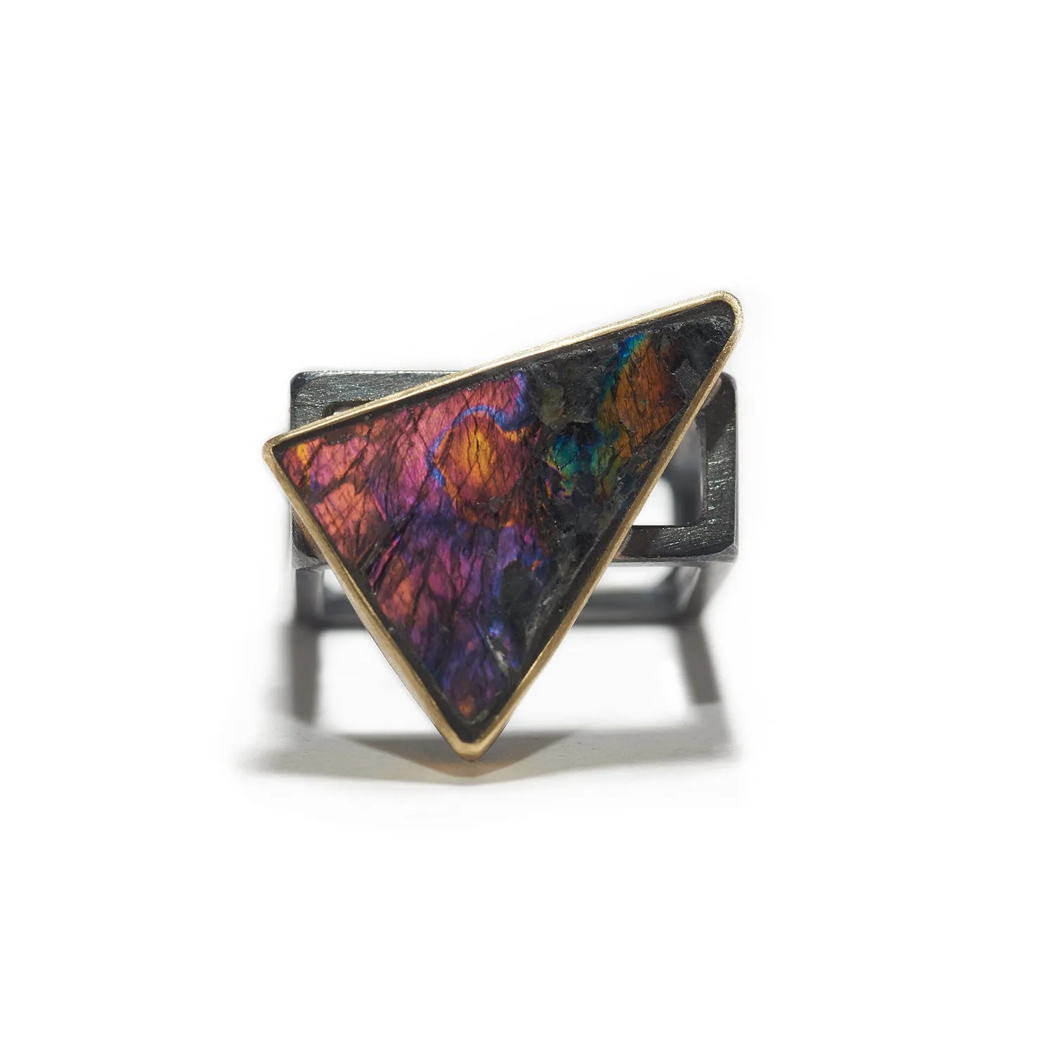 Spectrolite Triangle Ring